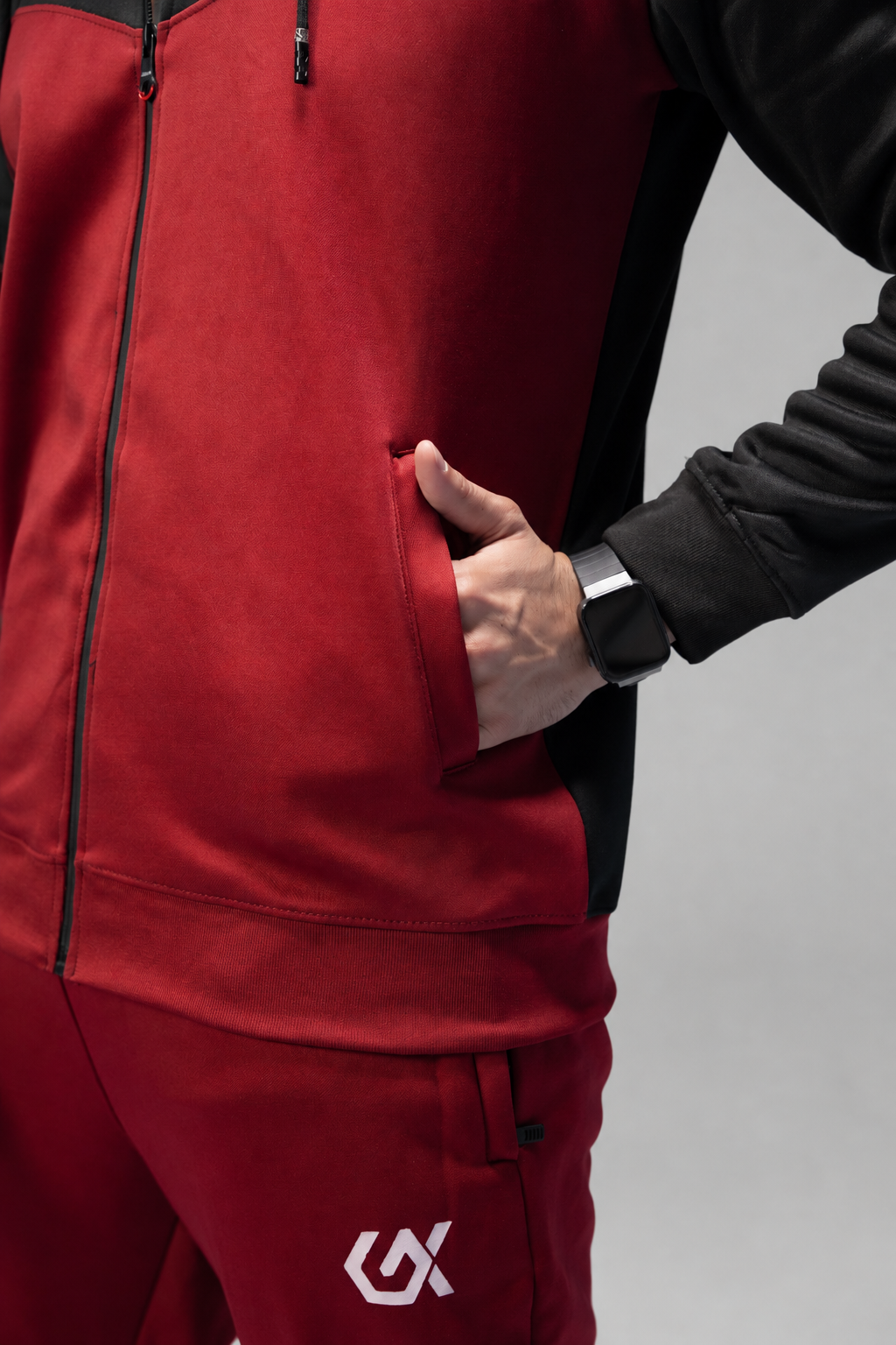 Burgendy Bold Flexfit Tracksuit