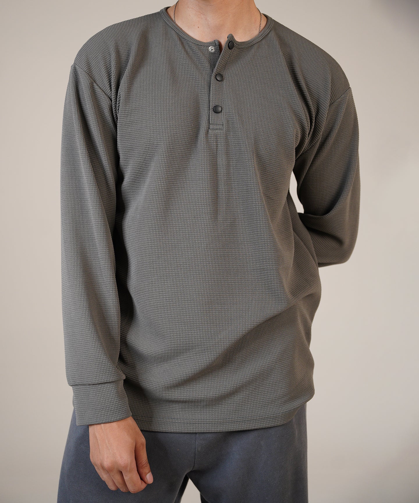 The Charcoal Henley