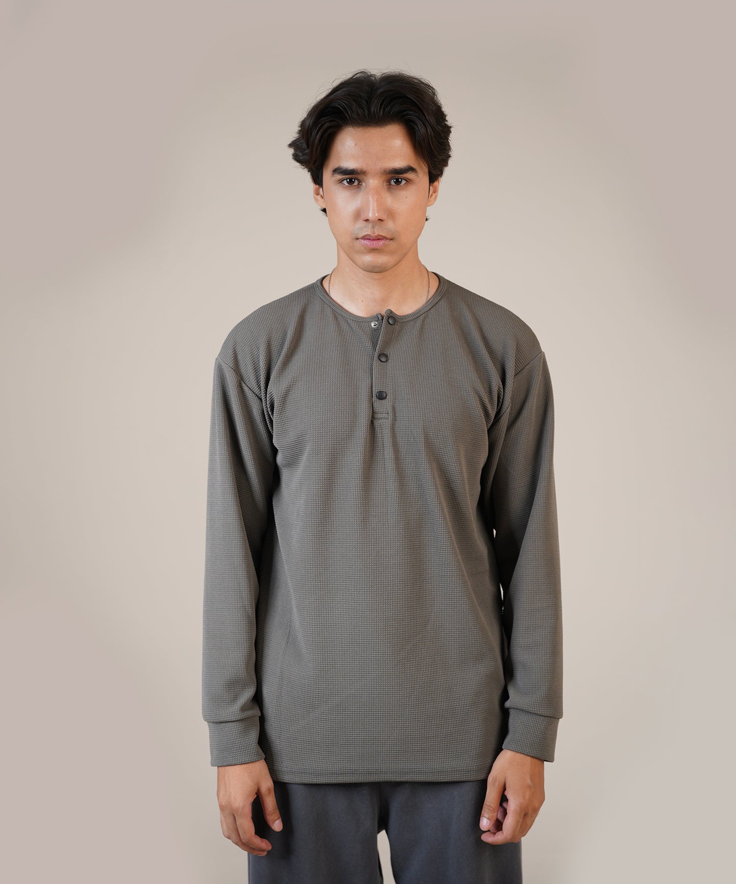 The Charcoal Henley