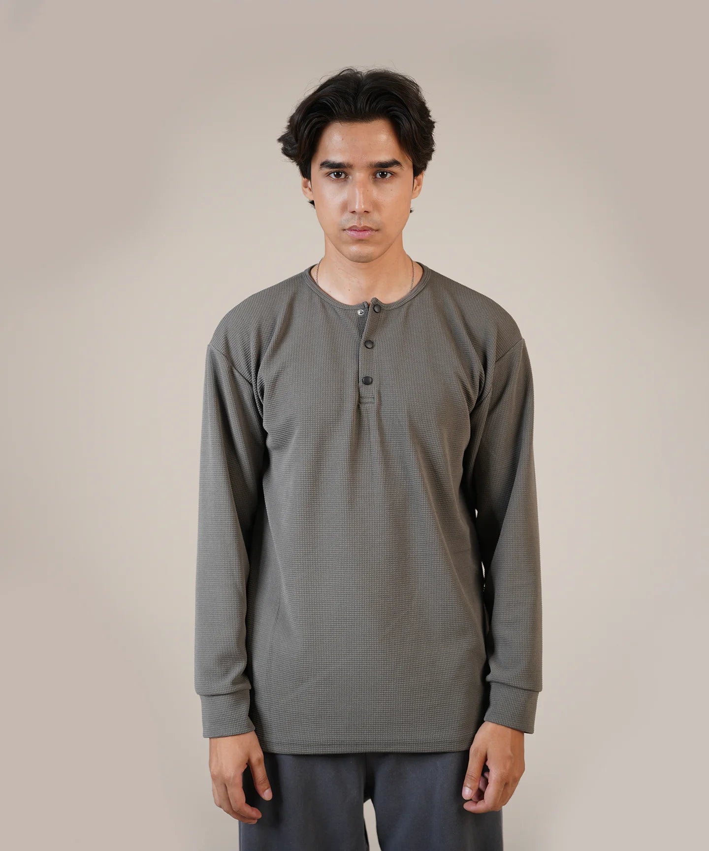 The Charcoal Henley