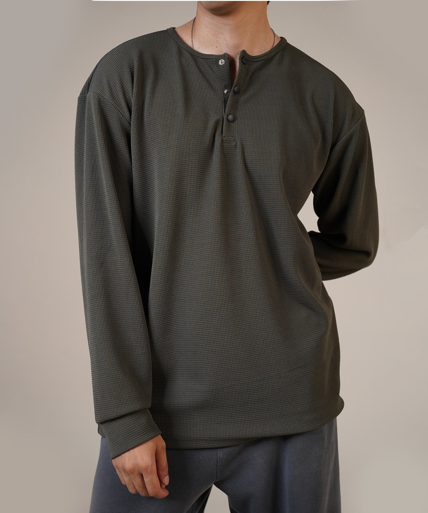 The Charcoal Henley