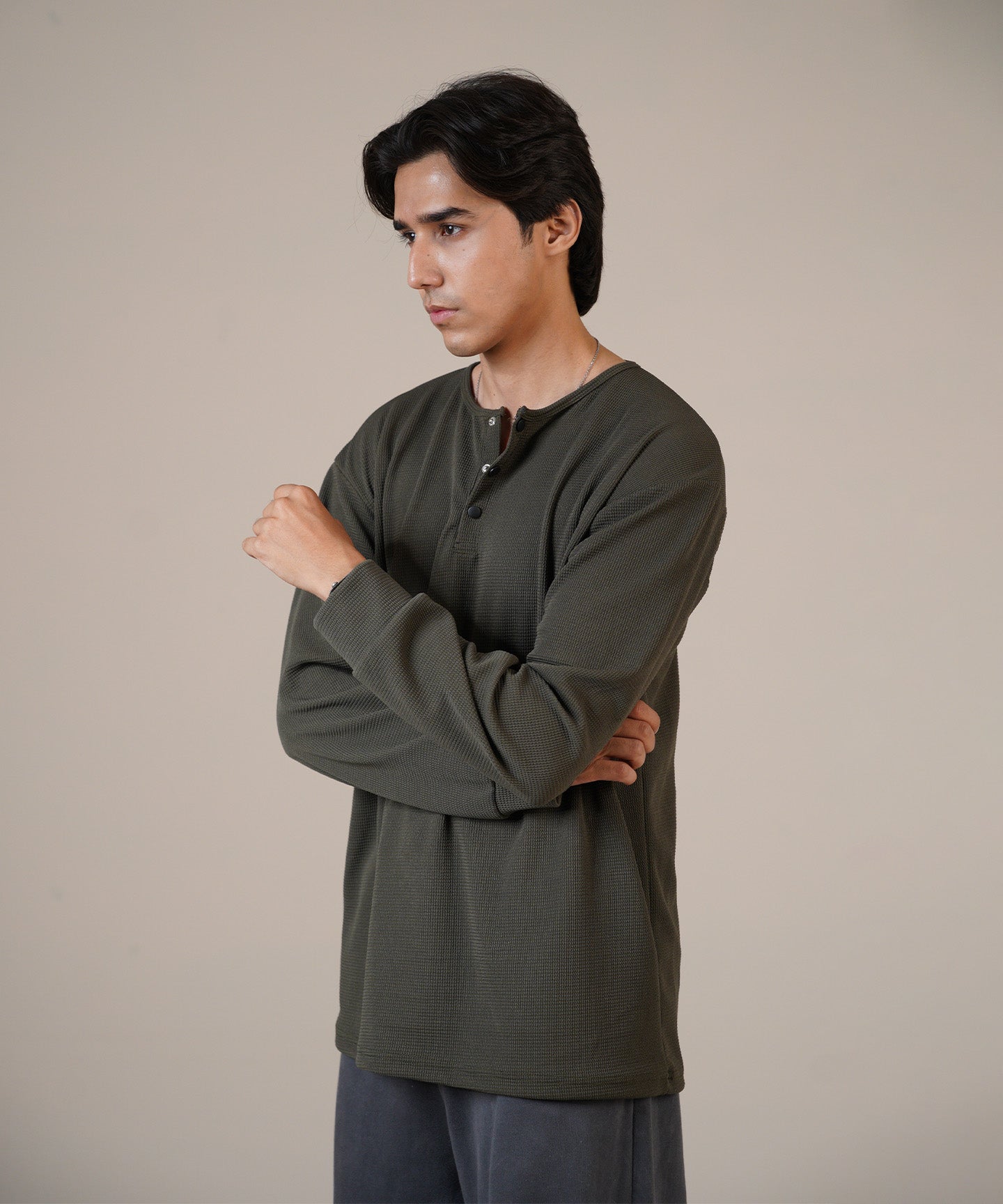 The Charcoal Henley