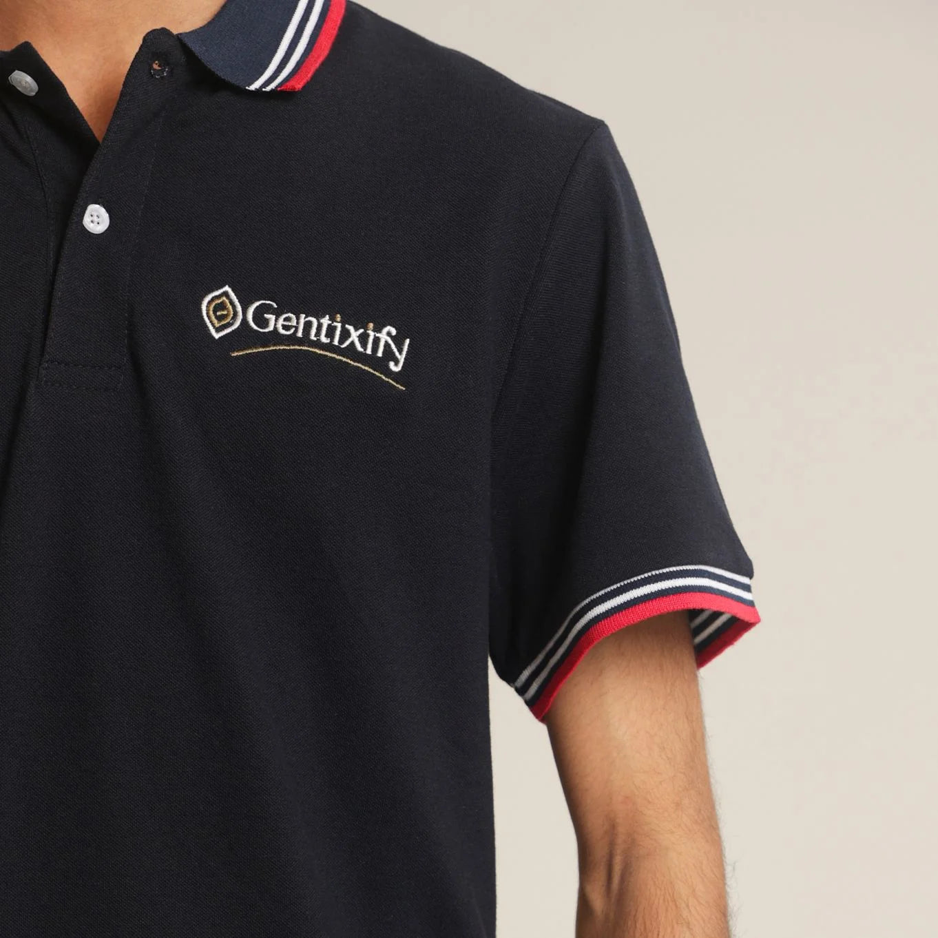 Navy Crest Polo