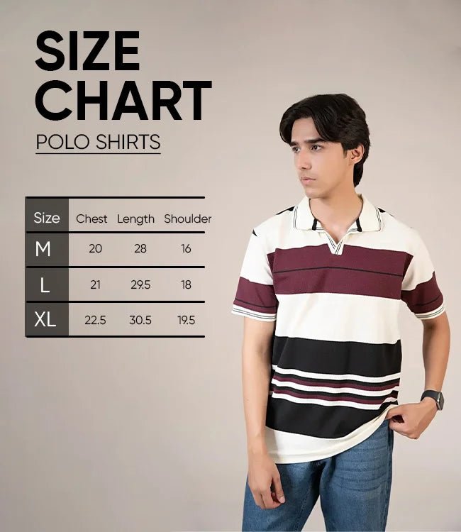 The Amber Stripe Size Chart
