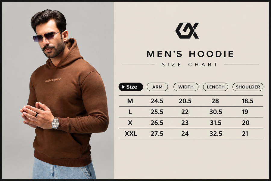 Brownie Fine shyt Hood Size Chart